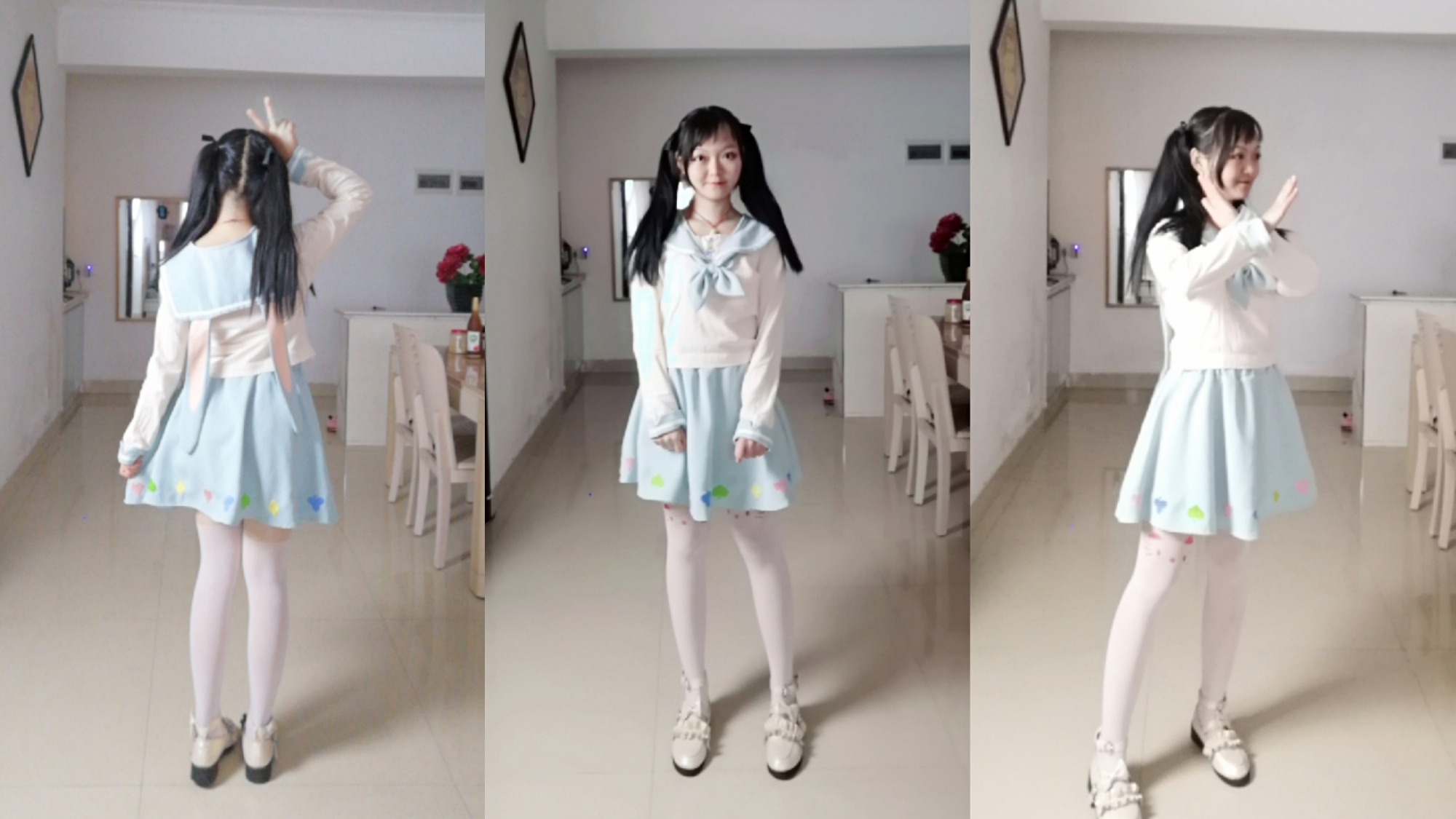 【北宫翎】不要脱人家的水手服啦~AKB48 小圆脸妹妹跳舞(过年时拍的,每逢佳节胖三斤)
